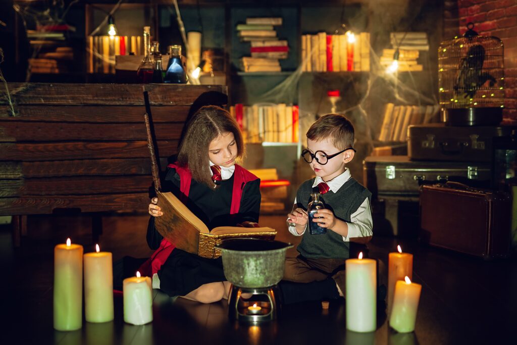 Décoration Harry Potter dans une chambre d'une location courte durée